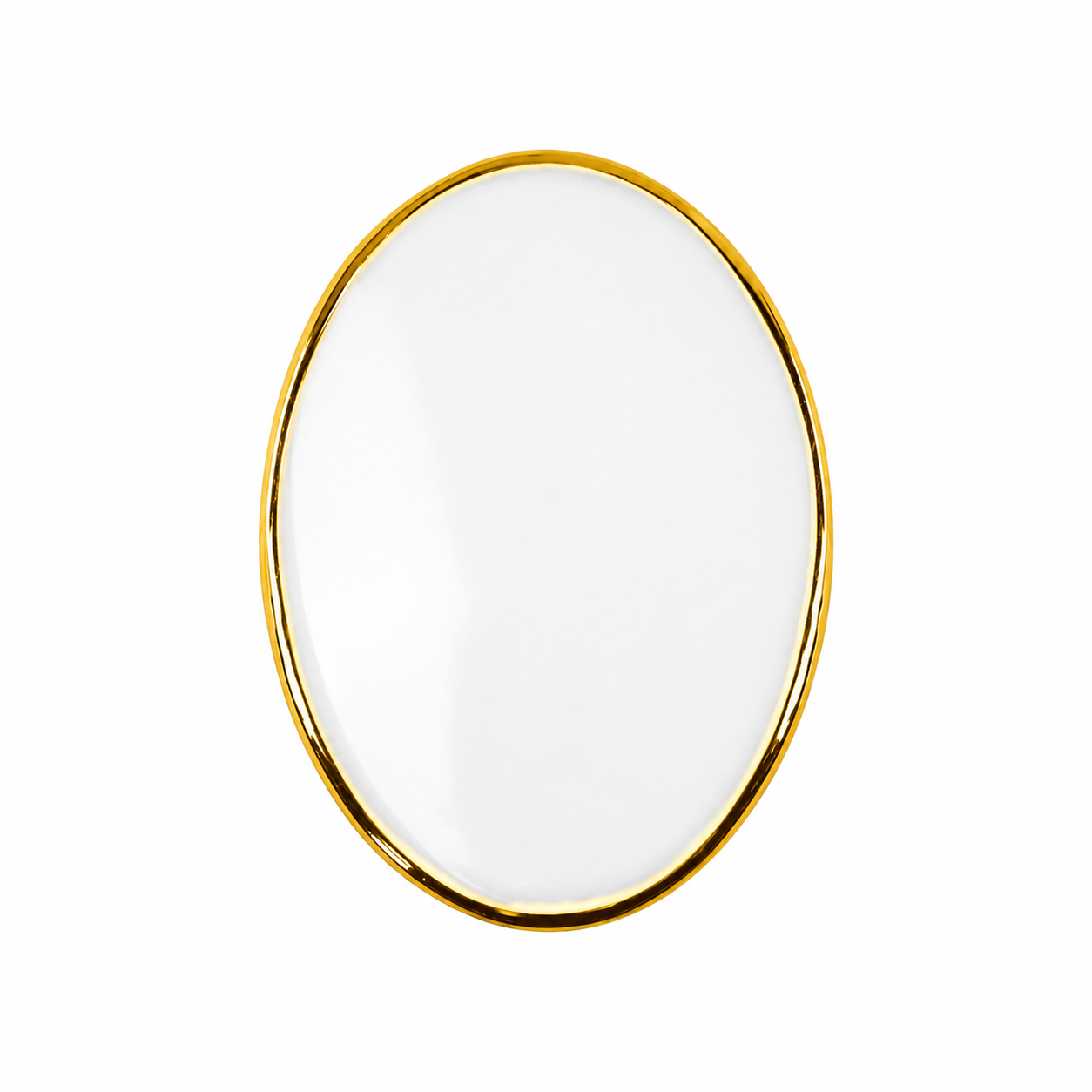 PINGENTE OVAL SEM FURO FILETE OURO